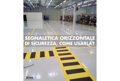 Come si usa la segnaletica orizzontale di sicurezza in un ambiente di lavoro?